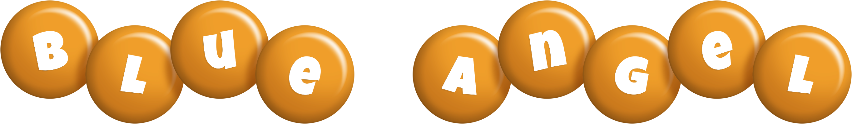 Blue Angel candy-orange logo